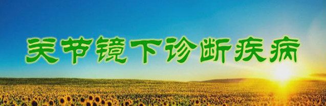关节镜下诊断疾病
